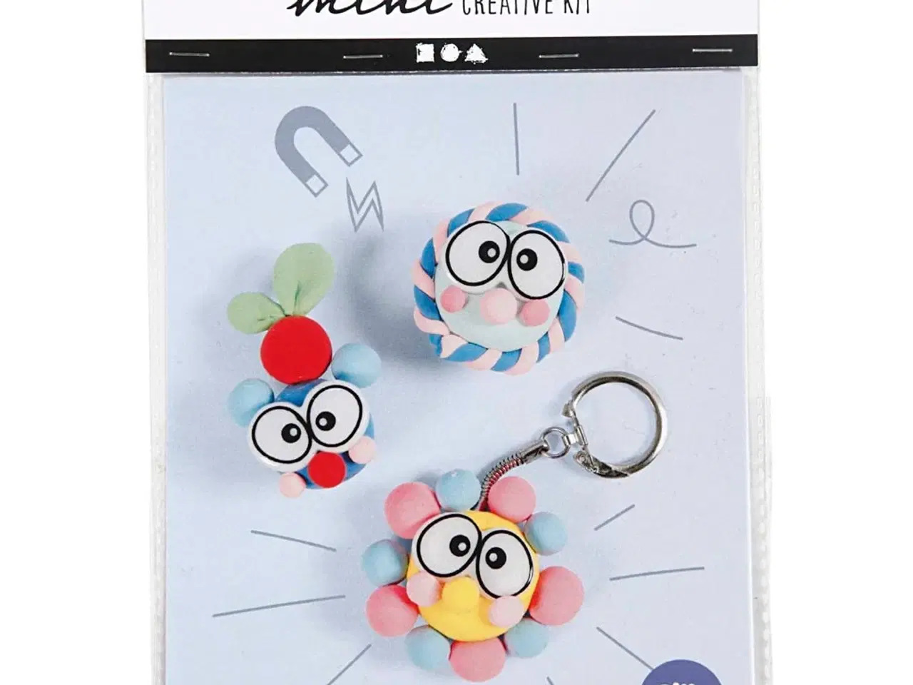 Billede 1 - Mini DIY Kit, figurer med store øjne, 1 pk.