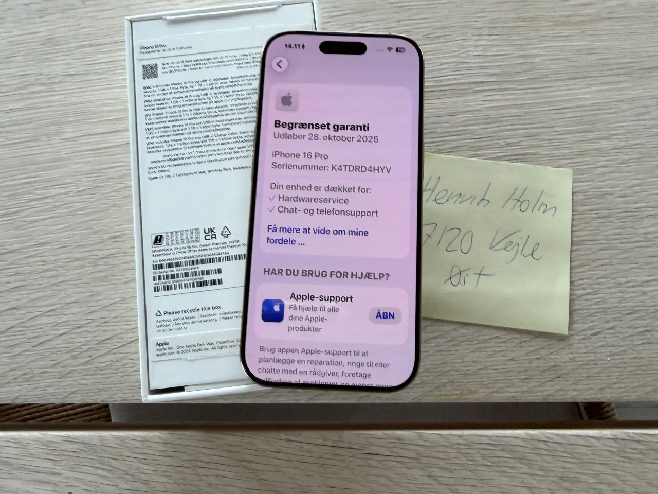 Billede 7 - iPhone 16 Pro 512 GB Desert Titanium.