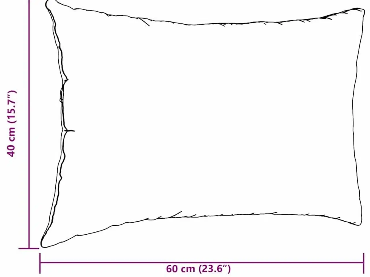 Billede 9 - Sofapuder 2 stk Mørkegrå 40 x 60 cm