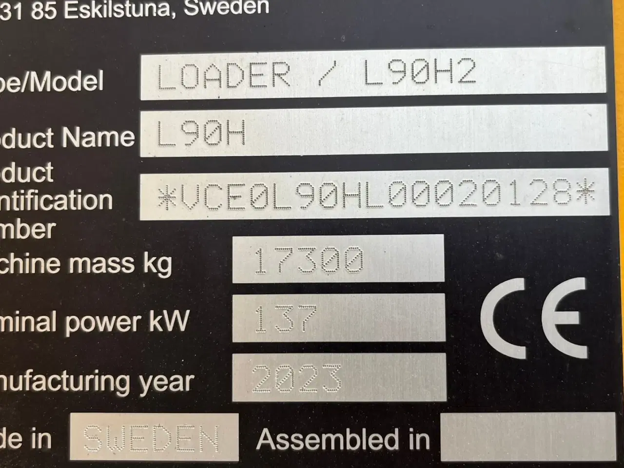 Billede 2 - Volvo L 90 H  H2 AGRICULTURE DK-maskine, Co-Pilot, LANG-BOM & med brede 650/65R25 hjul
