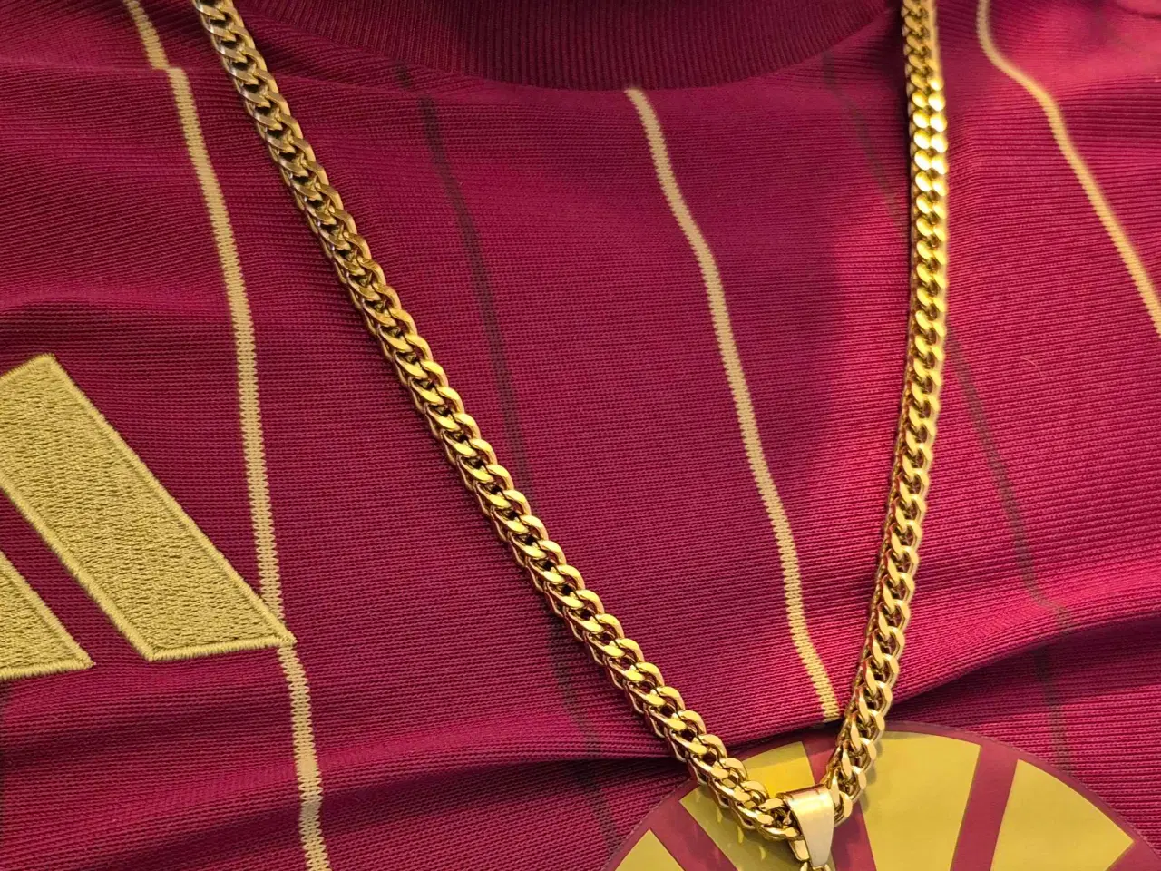 Billede 3 - Goldfilled rope eller franco kæde med medusa