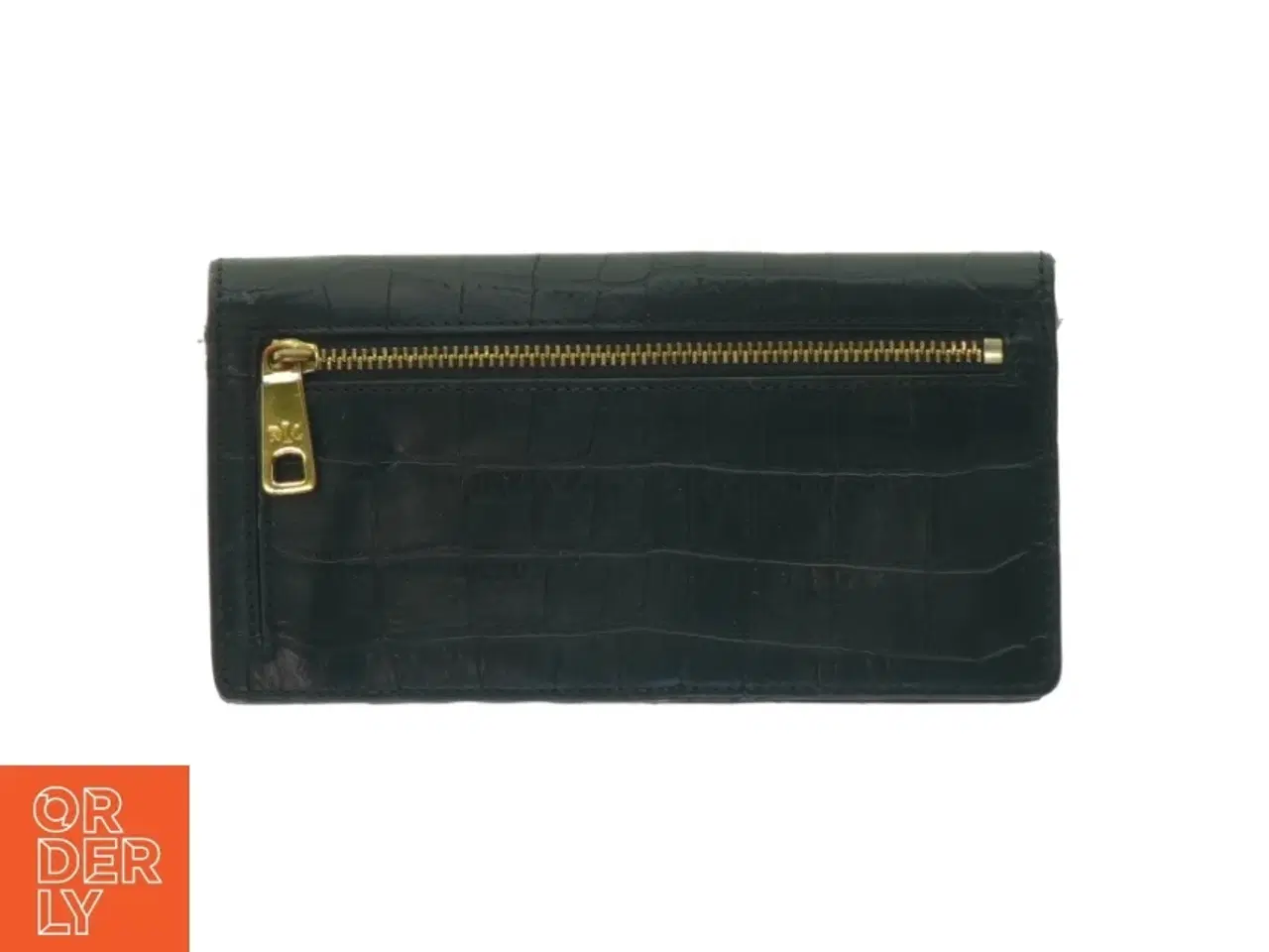 Billede 2 - Sort krokodillemønstret pung fra Lauren Ralph Lauren (str. 17,5 x. 9,5 cm)