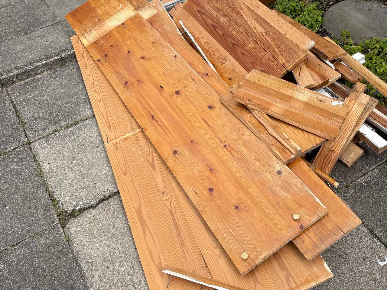 Billede 2 - Trælåger teak finer yderst