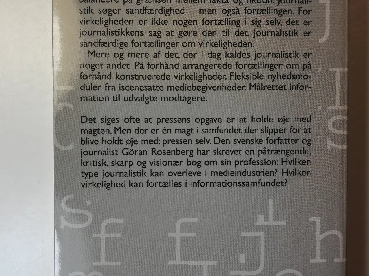 Billede 3 - Tanker om journalistik, af Göran Rosenberg