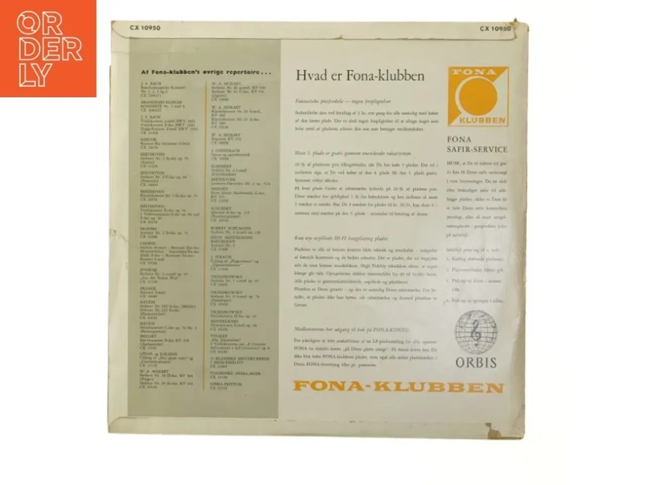 Billede 3 - Beethoven Klaverkoncert Nr. 5 LP fra Orbis