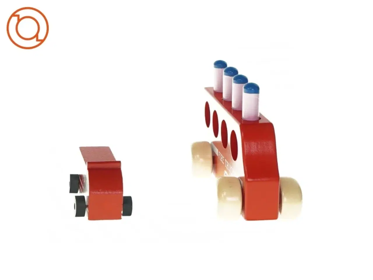 Billede 2 - Legetøjsbiler i træ (2 styks)