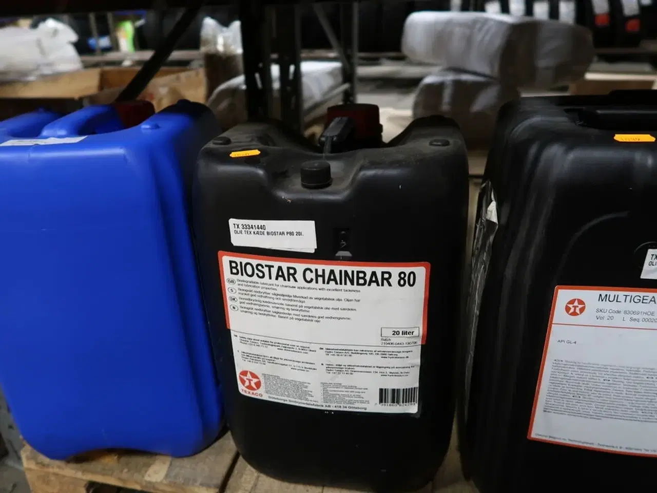 Billede 1 - 20 liter kædeolie TEXACO Biostar Chainbar 80