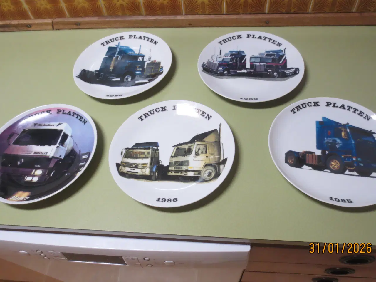 Billede 1 - 5 stk Truck Platter Årg 1985 til 1989