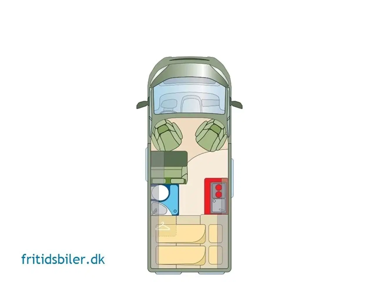 Billede 2 - 2024 - RoadCar R 600 140 Hk   Kompakt Fritidsbil Citycamper med tværstillet dobbeltseng bygget på Citroen