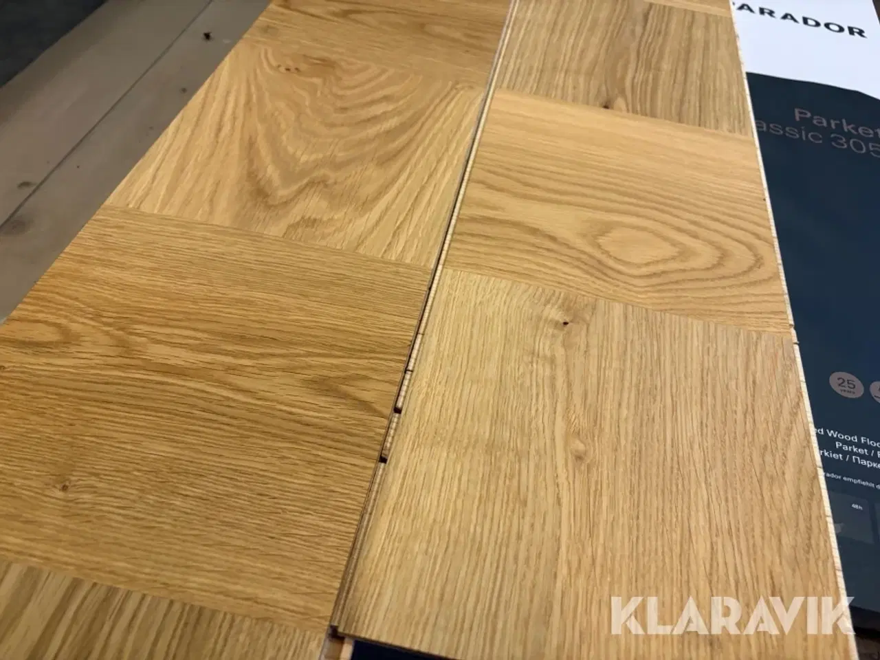 Billede 4 - Lamel Parket gulv Parador Eg kvadratmønstret naturolie