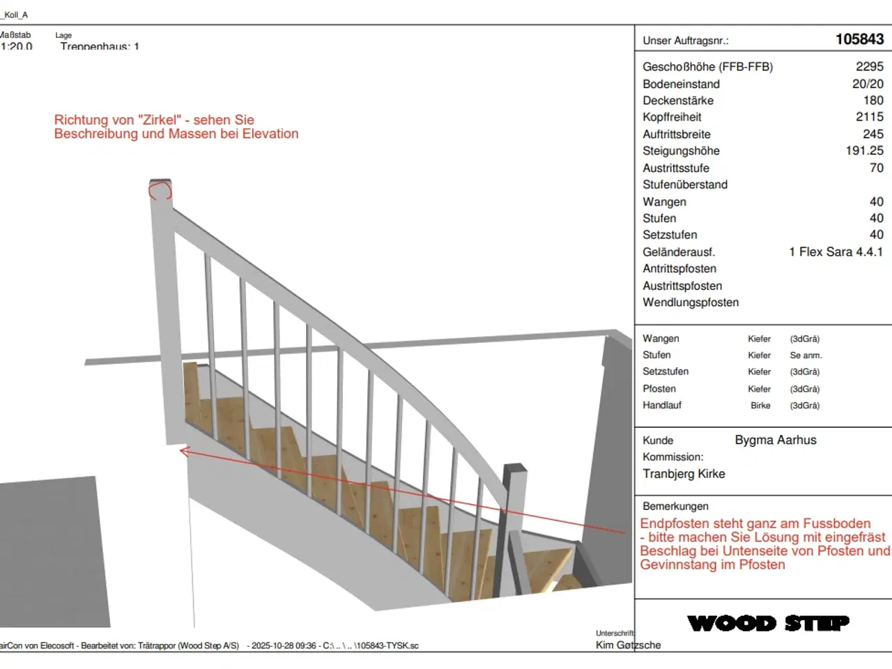 Billede 4 - Kvartsvingstrappe - fejlmålstrappe