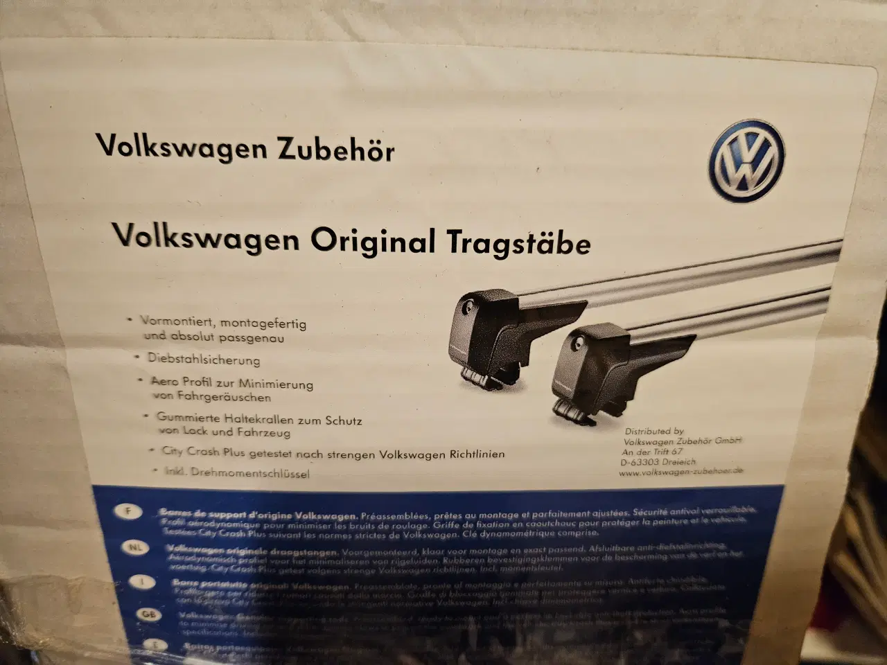 Billede 4 - Tagbøjler original VW Touran