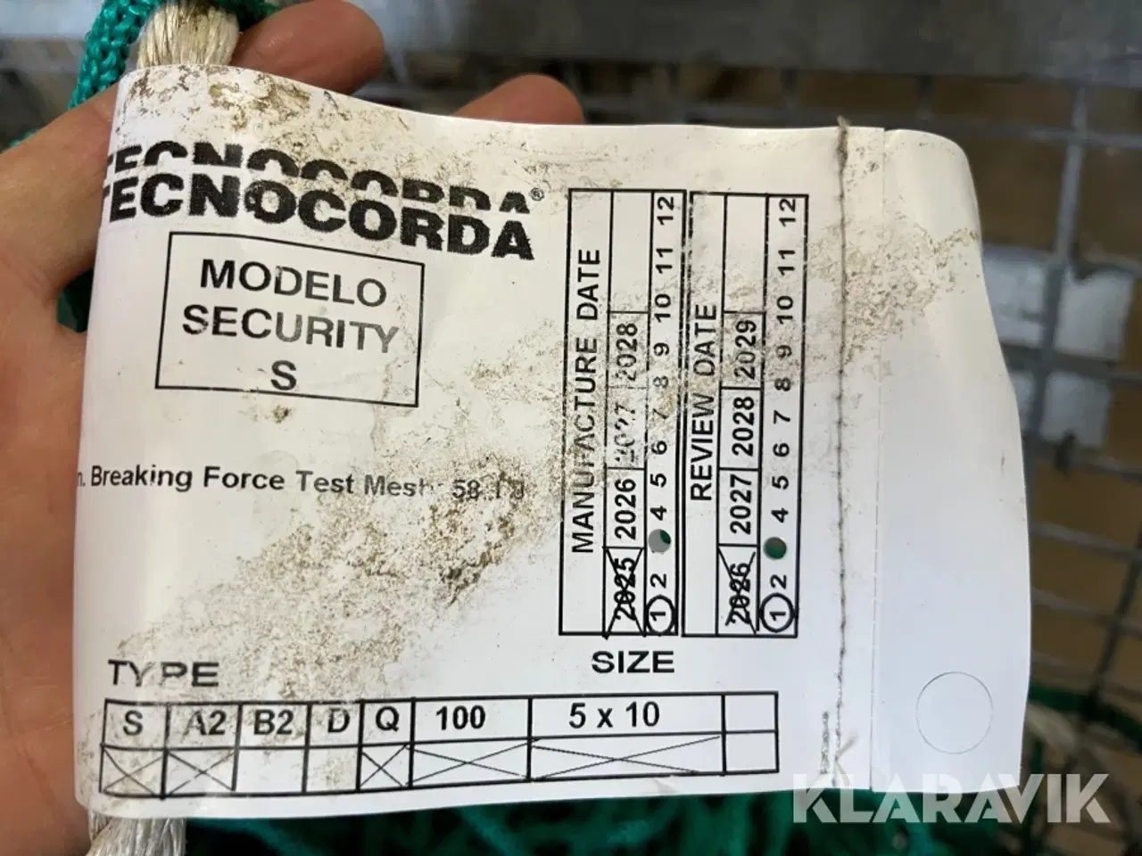 Billede 8 - Faldsikring/Net Tecnocorda S 37net  1850m2