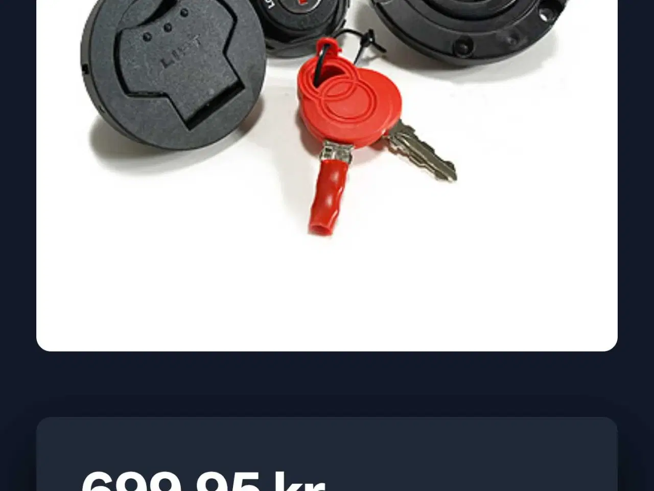 Billede 2 - Gilera Runner SP / Purejet. Nyt Originalt Låsesæt