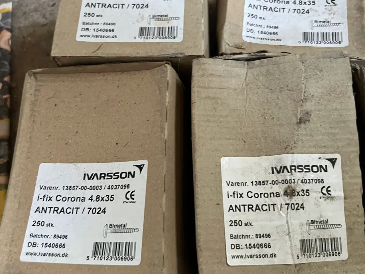 Billede 1 - Ivarsson I-Fix Corona 4.8x35 Skrue Antracit 250 st