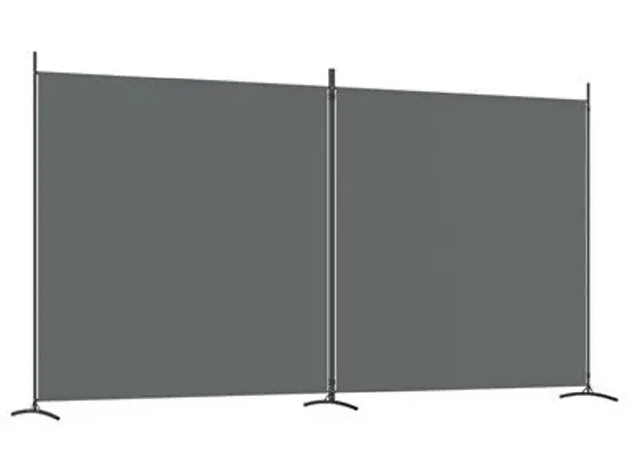 Billede 1 - vidaXL 2-panels rumdeler stof antracitgrå