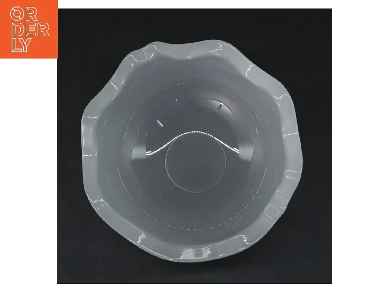 Billede 5 - Glas skål med bølget kant (str. Ø 11,5 cm højde 10,5 cm)