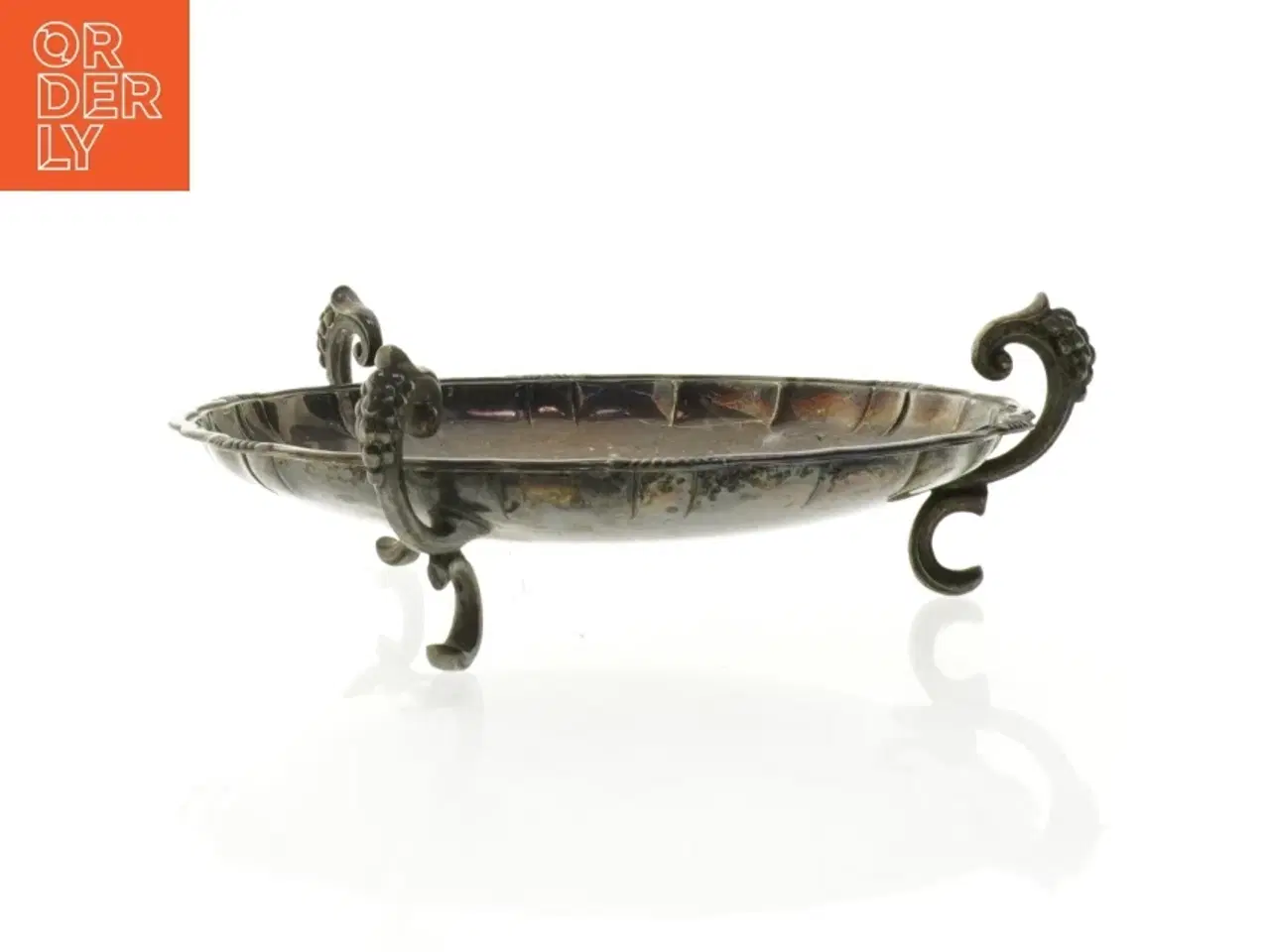 Billede 3 - Sølvfad (str. 26 x 6 cm tak)