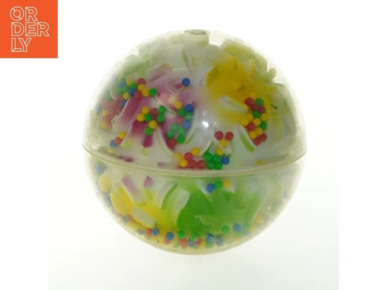 Billede 1 - Farverig plastkugle (str. Ø 13 cm)