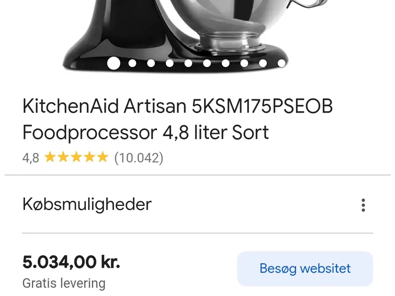 Billede 2 - KitchenAid røremaskine 