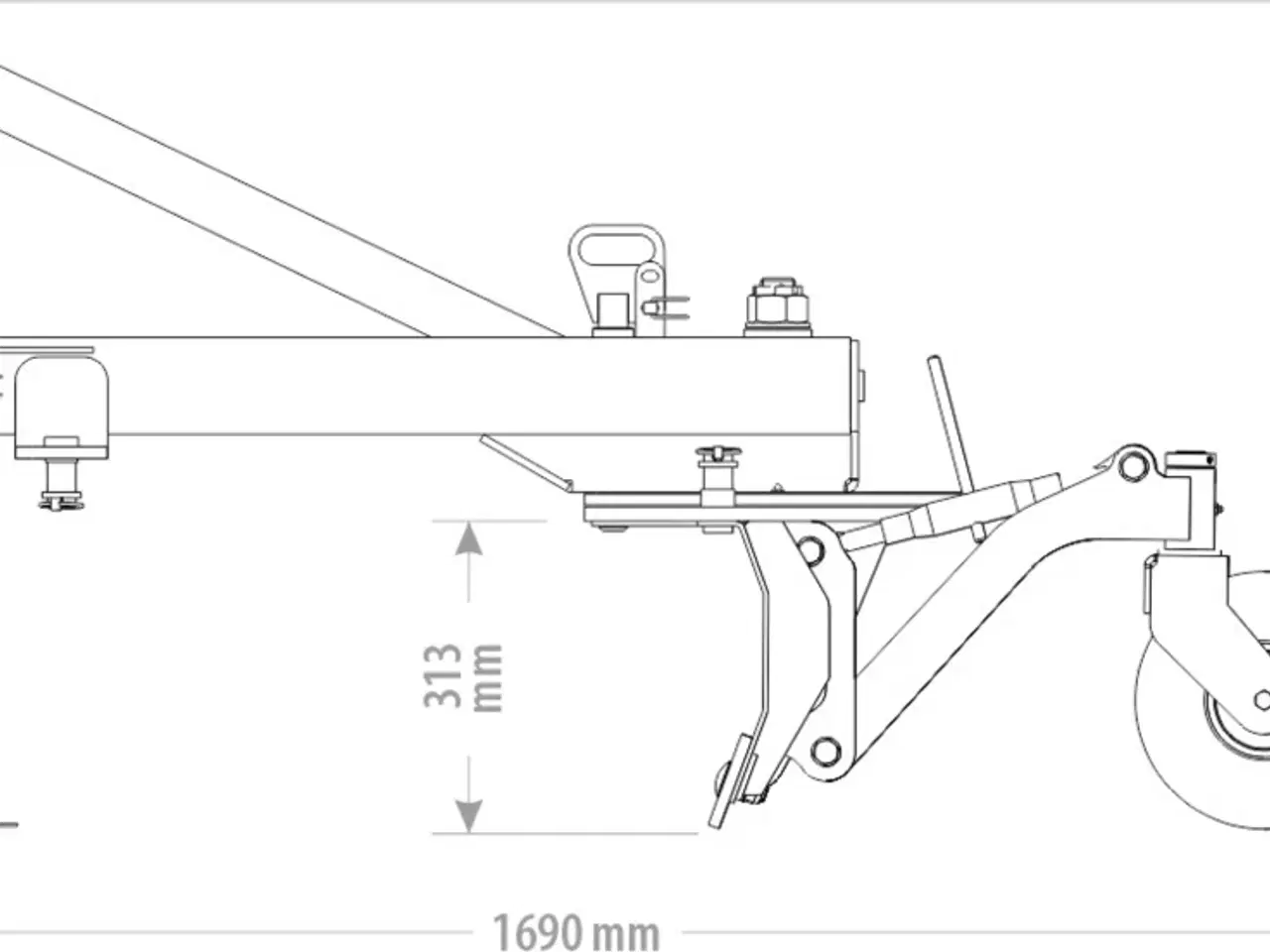 Billede 3 - FK Machinery Skraberblad til traktor bagende Super let 160cm