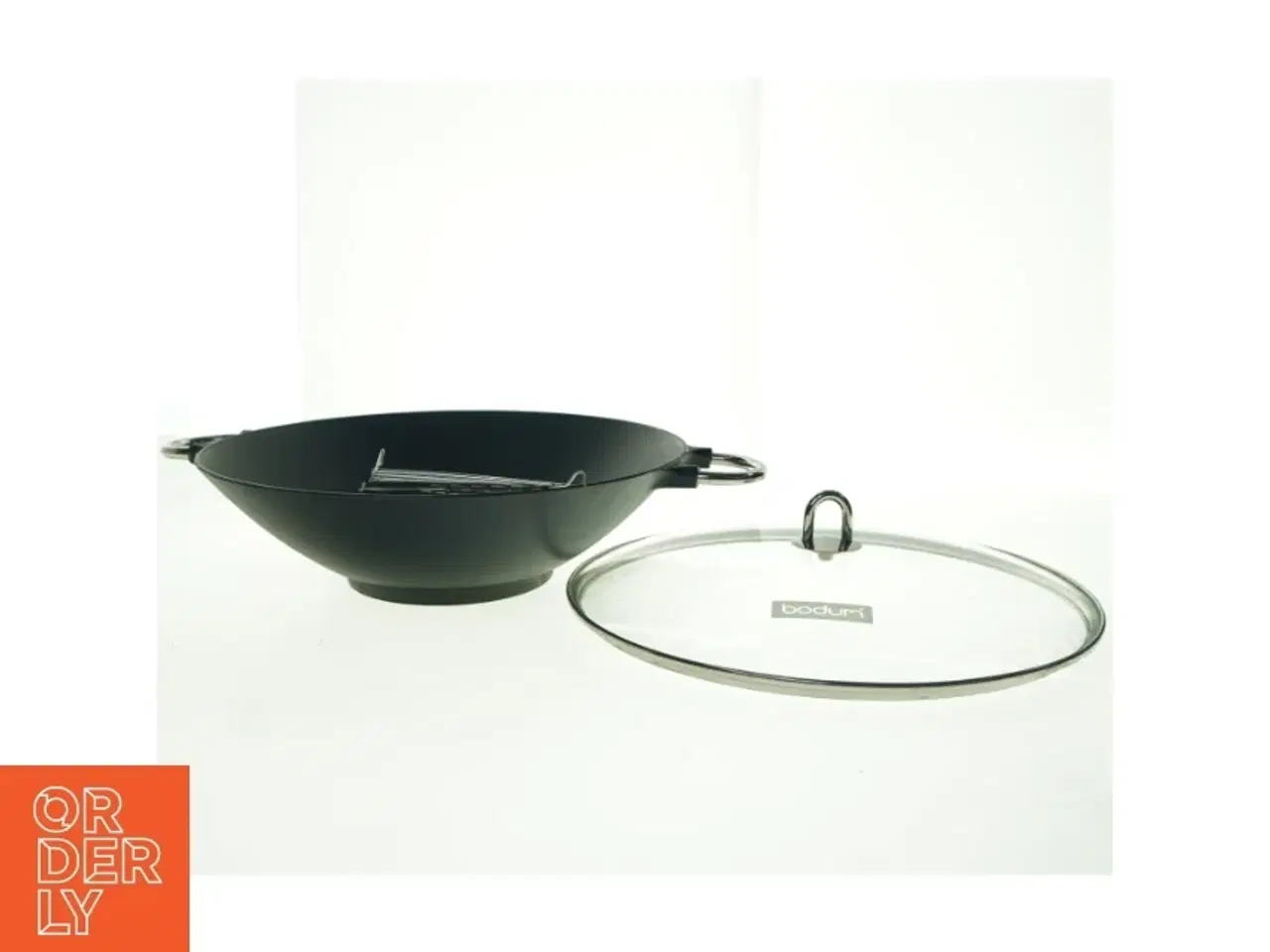 Billede 6 - Bodum Wok med glaslåg og rist fra Bodum (str. 50 x 38 x 18 cm)