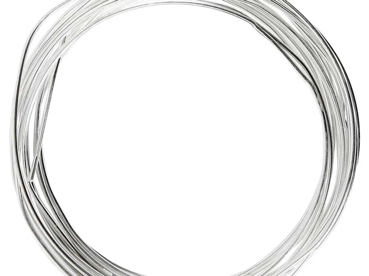 Billede 1 - Sølvtråd 1,2 mm - 3 meter til kreative projekter