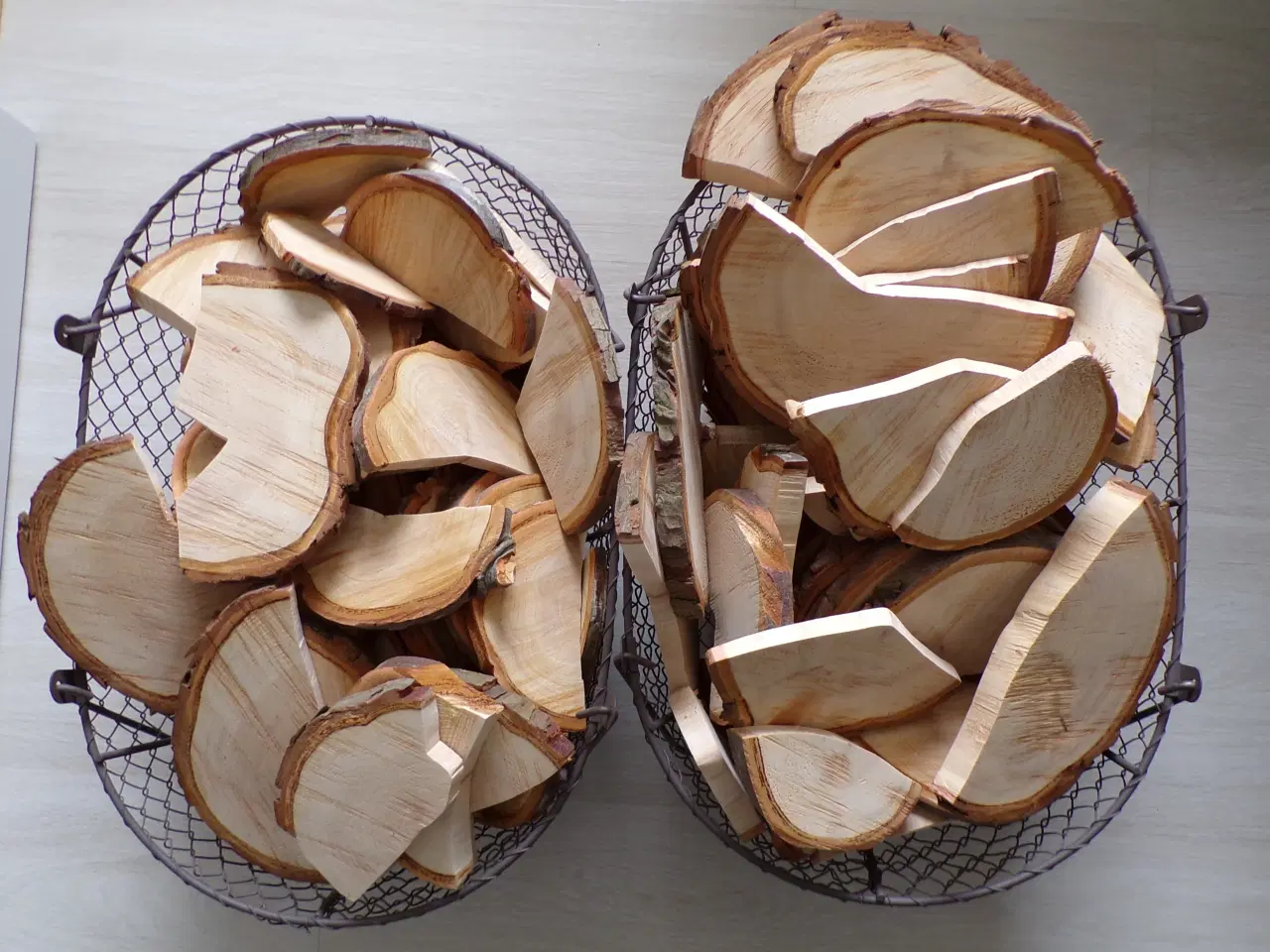 Billede 1 - Halve thuja skiver 20 stk. ass.