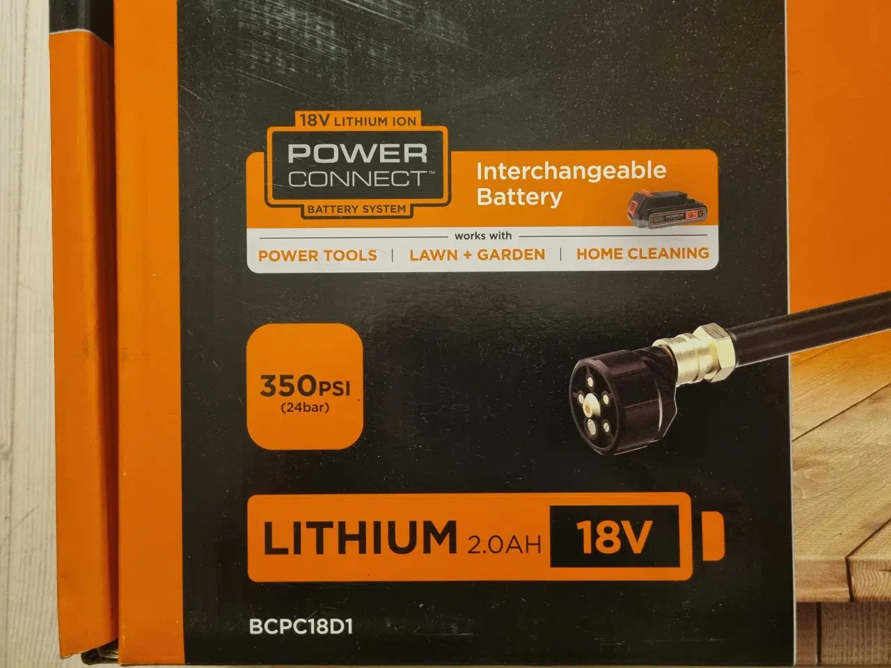 Billede 3 - Black+Decker højtryksrenser (Ny. Inkl. batteri)