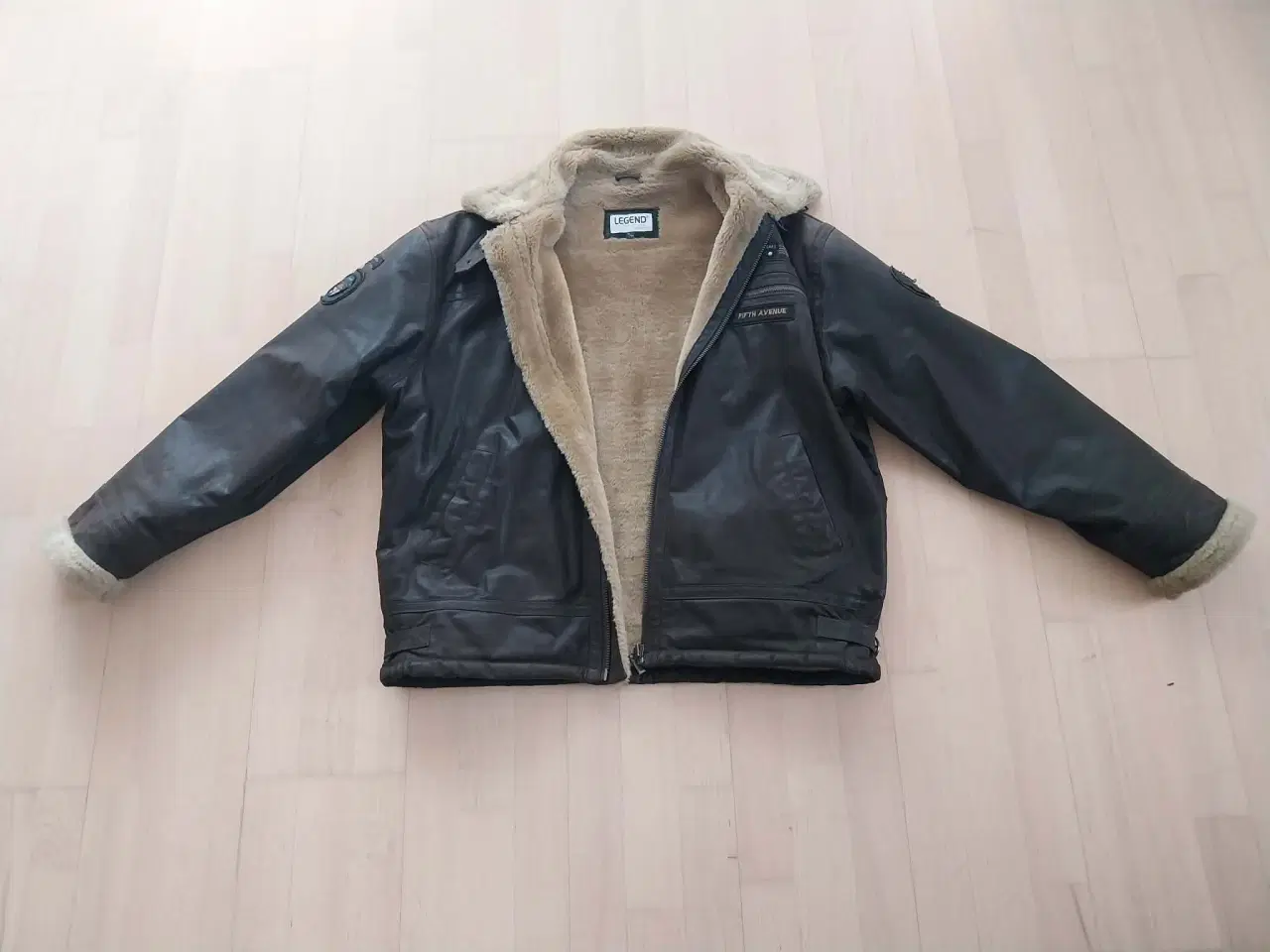 Billede 6 - Pilot jakke 54/XL Klassisk model veteran bil/mc