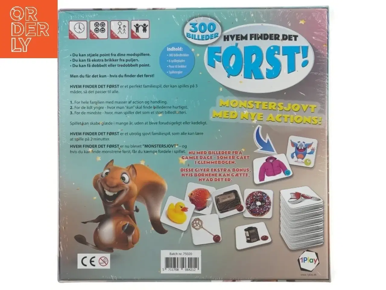 Billede 2 - Hvem Finder Det Først! brætspil (str. 27x27 cm)