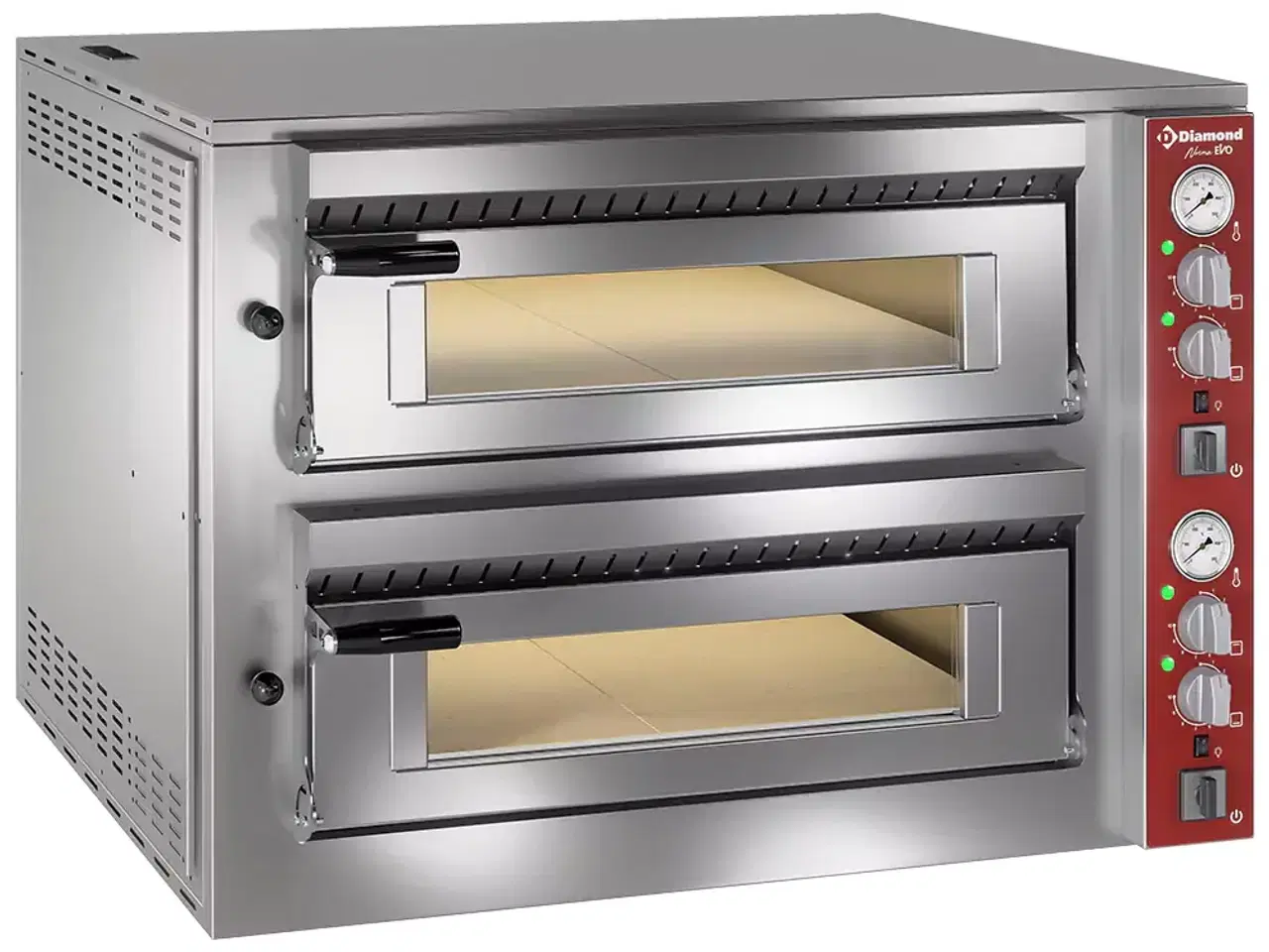 Billede 1 - Elektrisk Pizzaovn 2 x 4 pizzaer Ø350 mm – 400 V