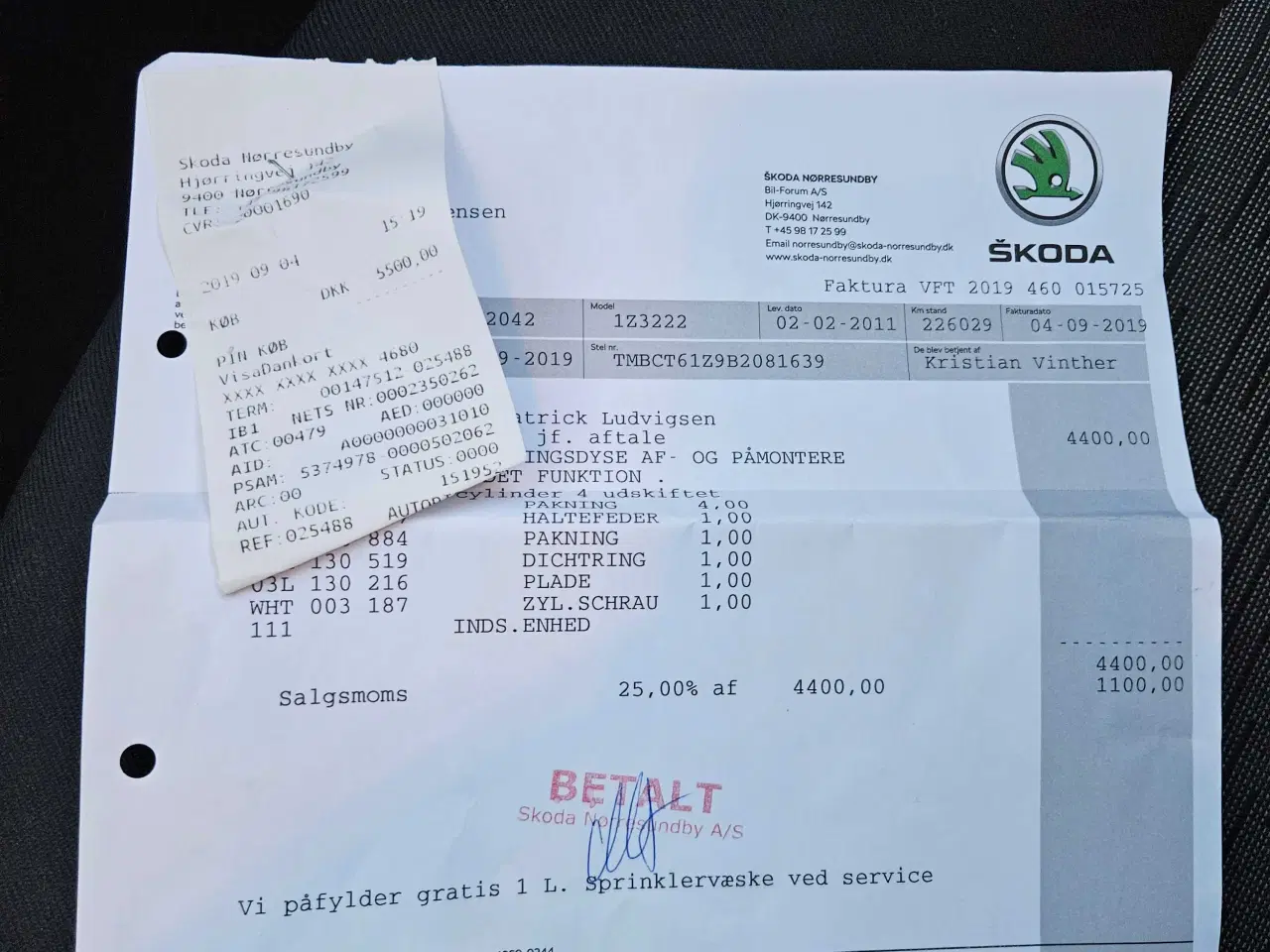 Billede 13 - Skoda Octavia "Nysynet. billig vægtafgift og langt