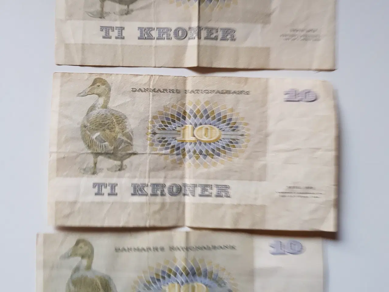 Billede 2 - Danmark 3stk 10krone sedler