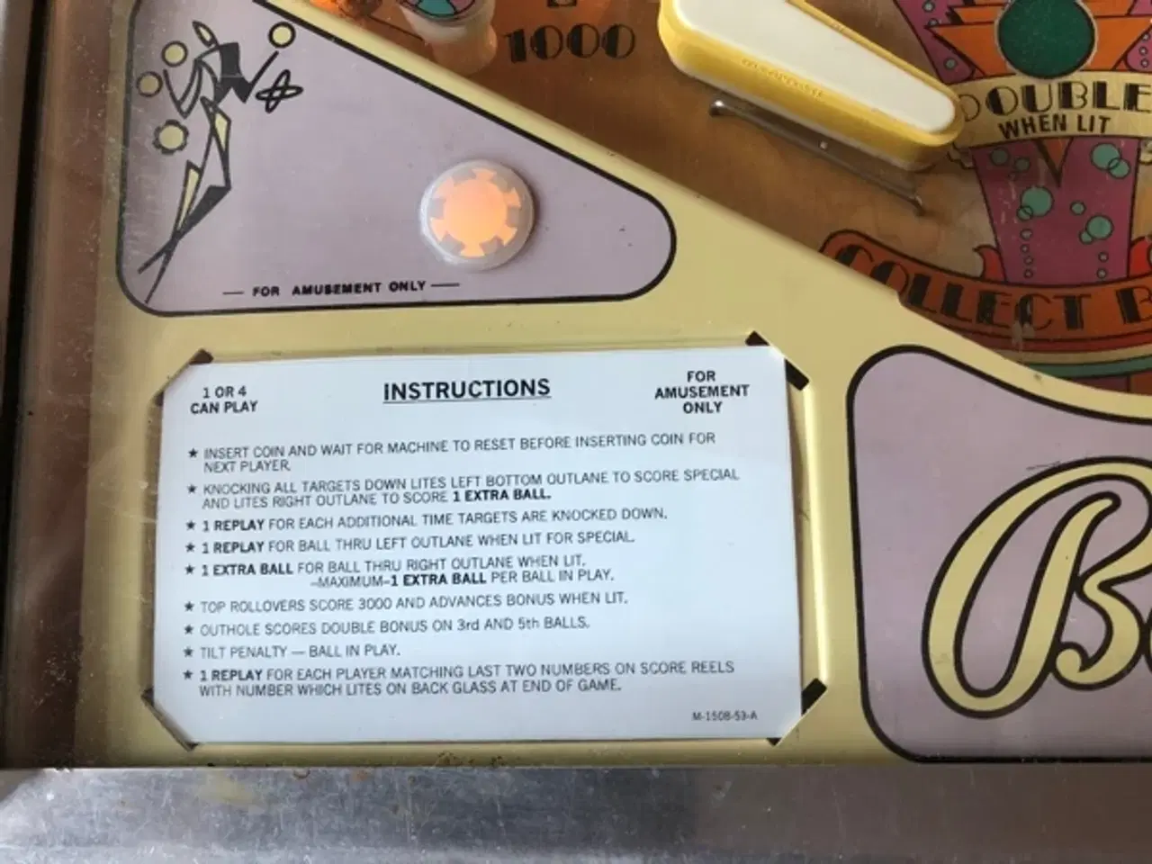 Billede 6 - Flippermaskine - Bally Old Chicago - 70'erne