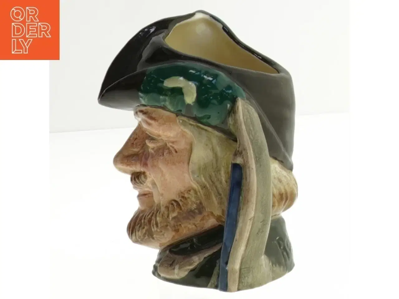 Billede 2 - Keramisk kande formet som hoved fra Royal Doulton (str. 9 cm)