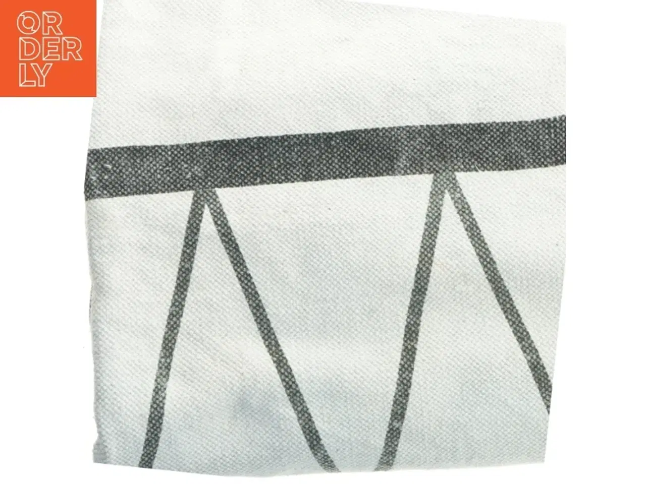 Billede 2 - Rektangulært vævet tæppe med geometrisk mønster frynser (str. 256x91 cm)