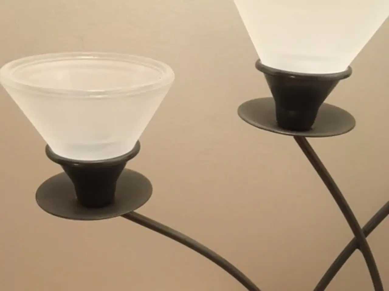 Billede 2 - Adventsstage metal og glas , Julepynt,