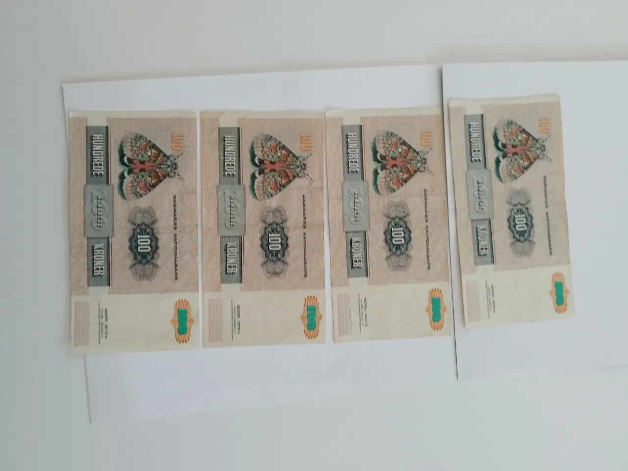 Billede 3 - 100 💯 Hundrede Kroner. 4 STK 