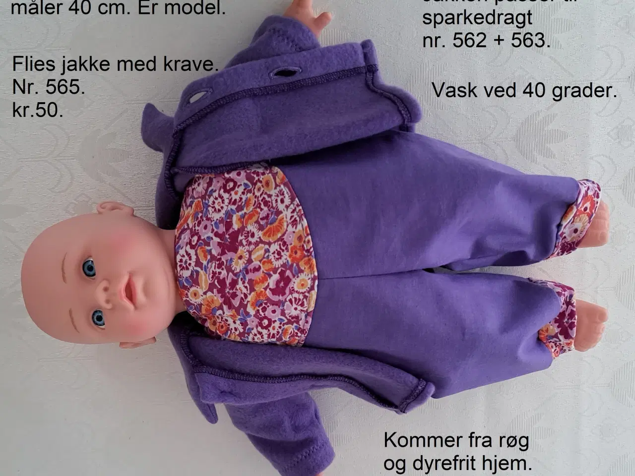 Billede 7 - Dukketøj til Sofia dukken på 40cm. med blød krop.