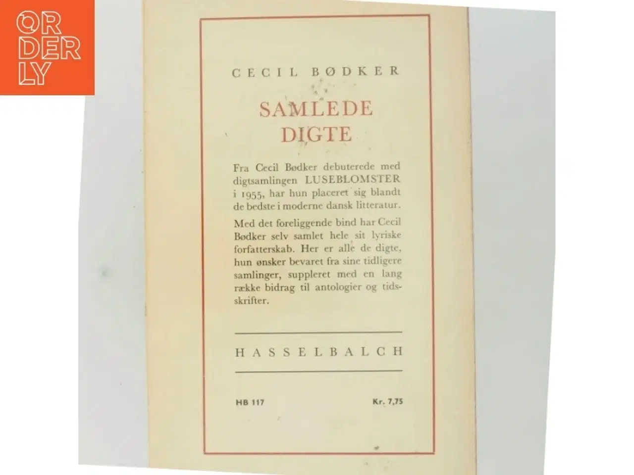 Billede 3 - Samlede Digte af Cecil Bødker (Bog)
