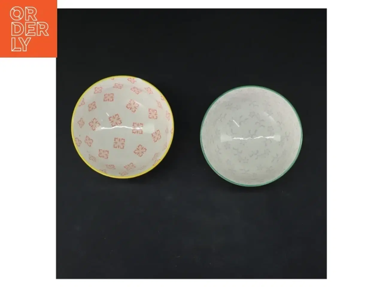 Billede 2 - Skålesæt med mønster (str. Ø 11,5 cm)