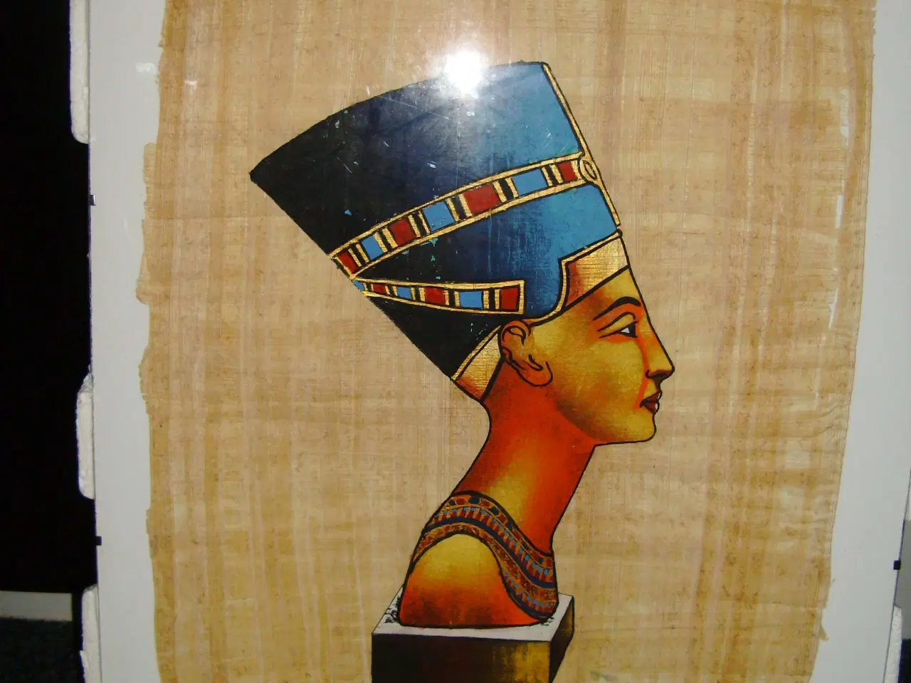 Billede 2 - Håndmalede egyptiske motiver på papyrus