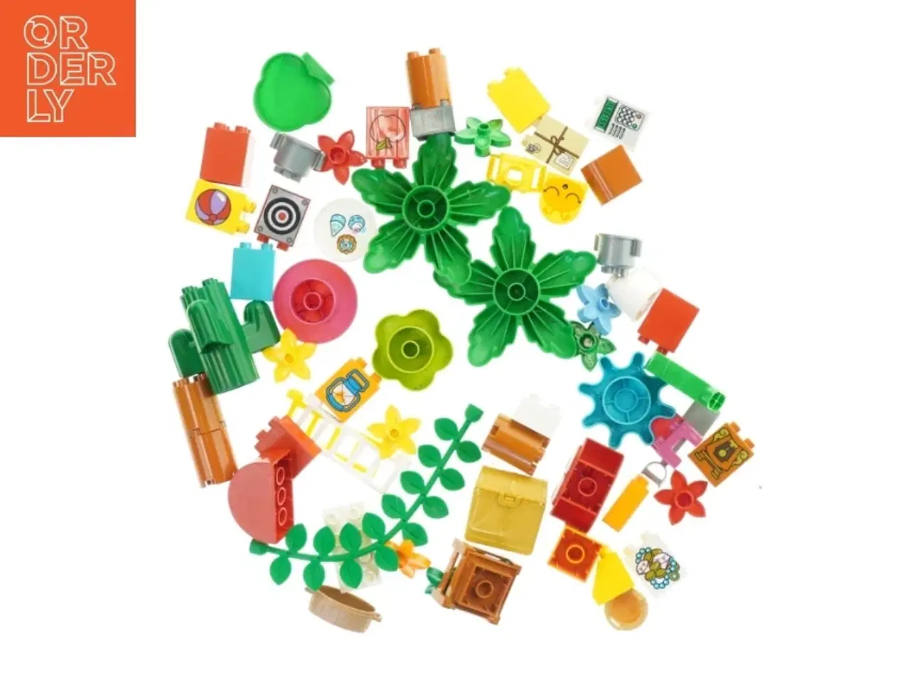 Billede 1 - LEGO duplo blandet plante- og blomsterdele fra Lego (str. 10 x 8 cm)
