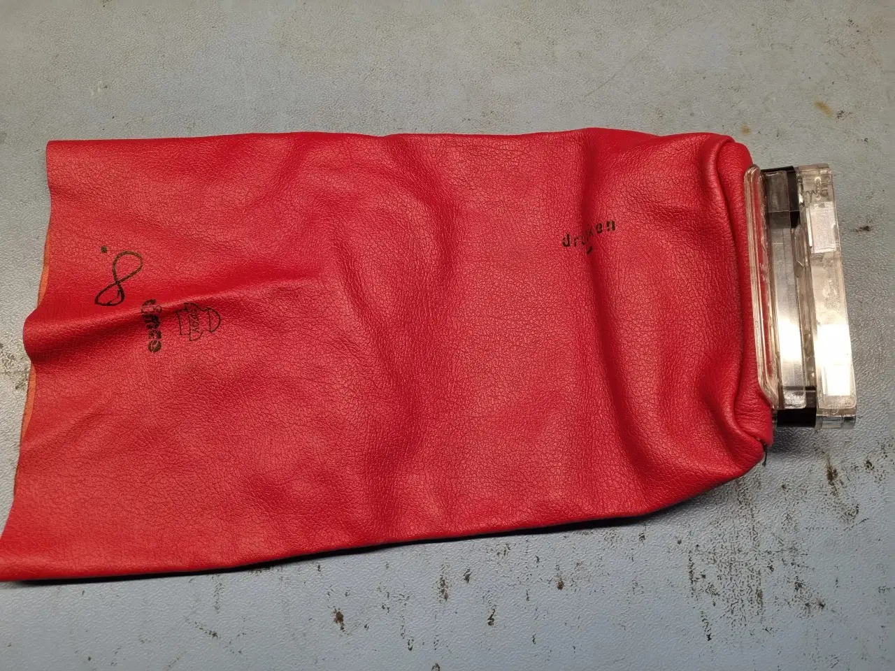 Billede 4 - L-AUS Sikringstang med handske, til knivsikringer.