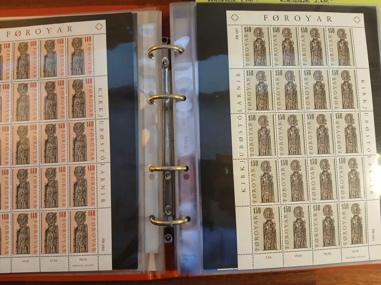 Billede 3 - Færøske 42 helark(20) i arkmappe fra Leuchtturm me