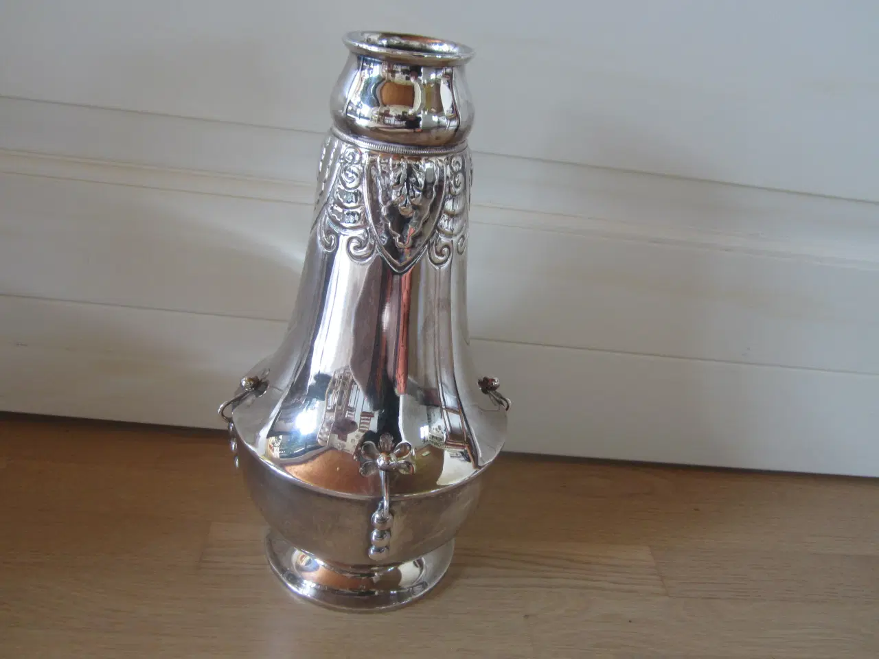 Billede 1 - Flot gammel ATLA sølvplets vase 32 cm i højden