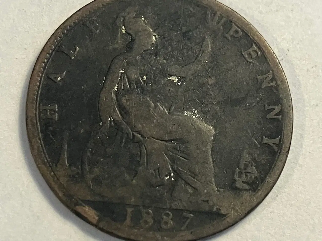 Billede 1 - Half Penny 1887 England