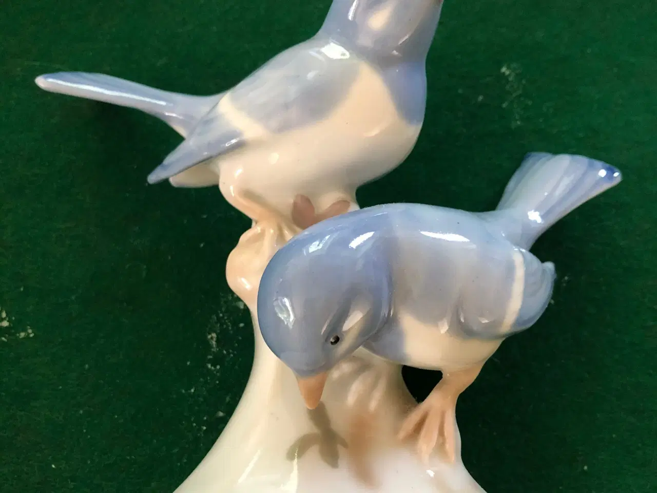 Billede 1 - Porcelænsfigur med to fugle