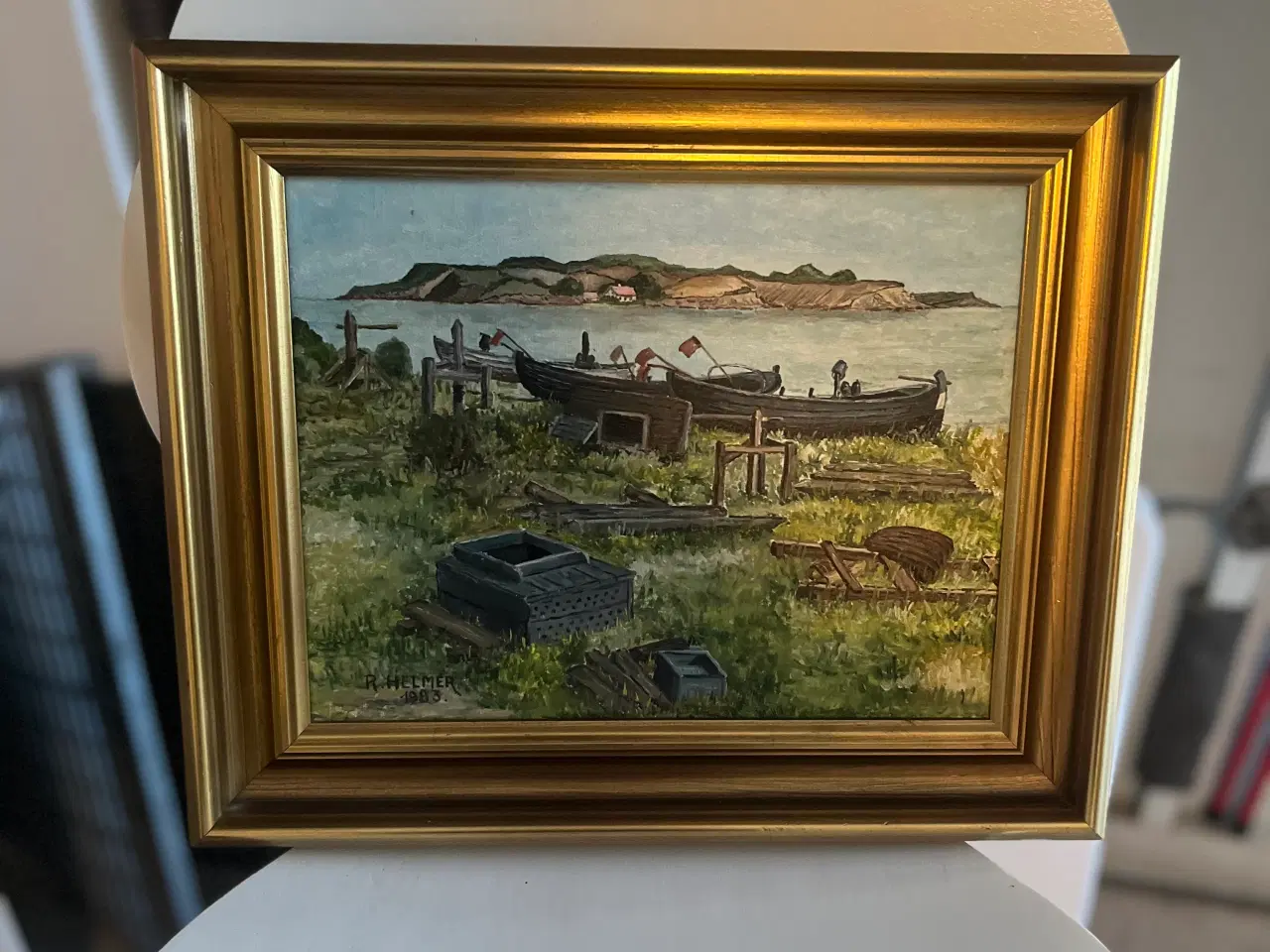 Billede 1 - Maleri af kystlandskab